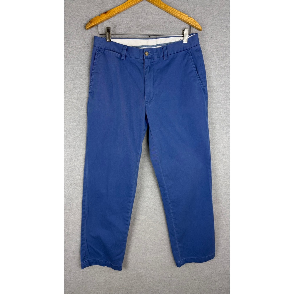 Polo Ralph Lauren Classic Fit Chino Pants Mens 30x28 Blue Cotton Twill Trousers‎